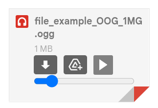 The new Gmail Mod audio player